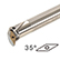 For 35deg Rhombic insert
